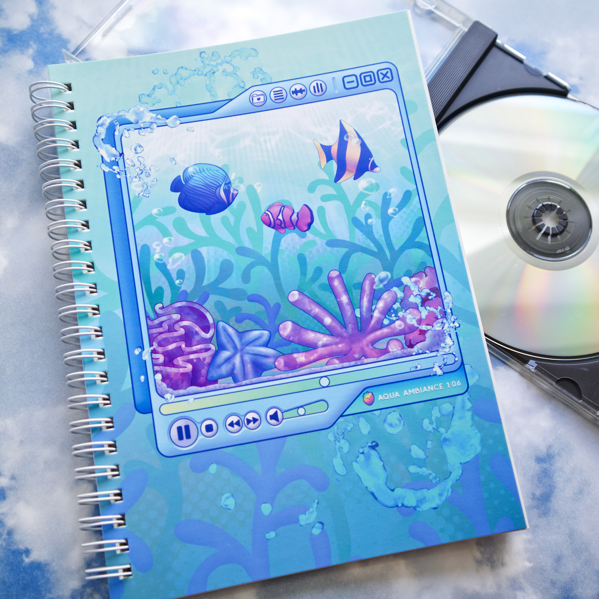Aqua Ambiance Easy-Peel Sticker Book