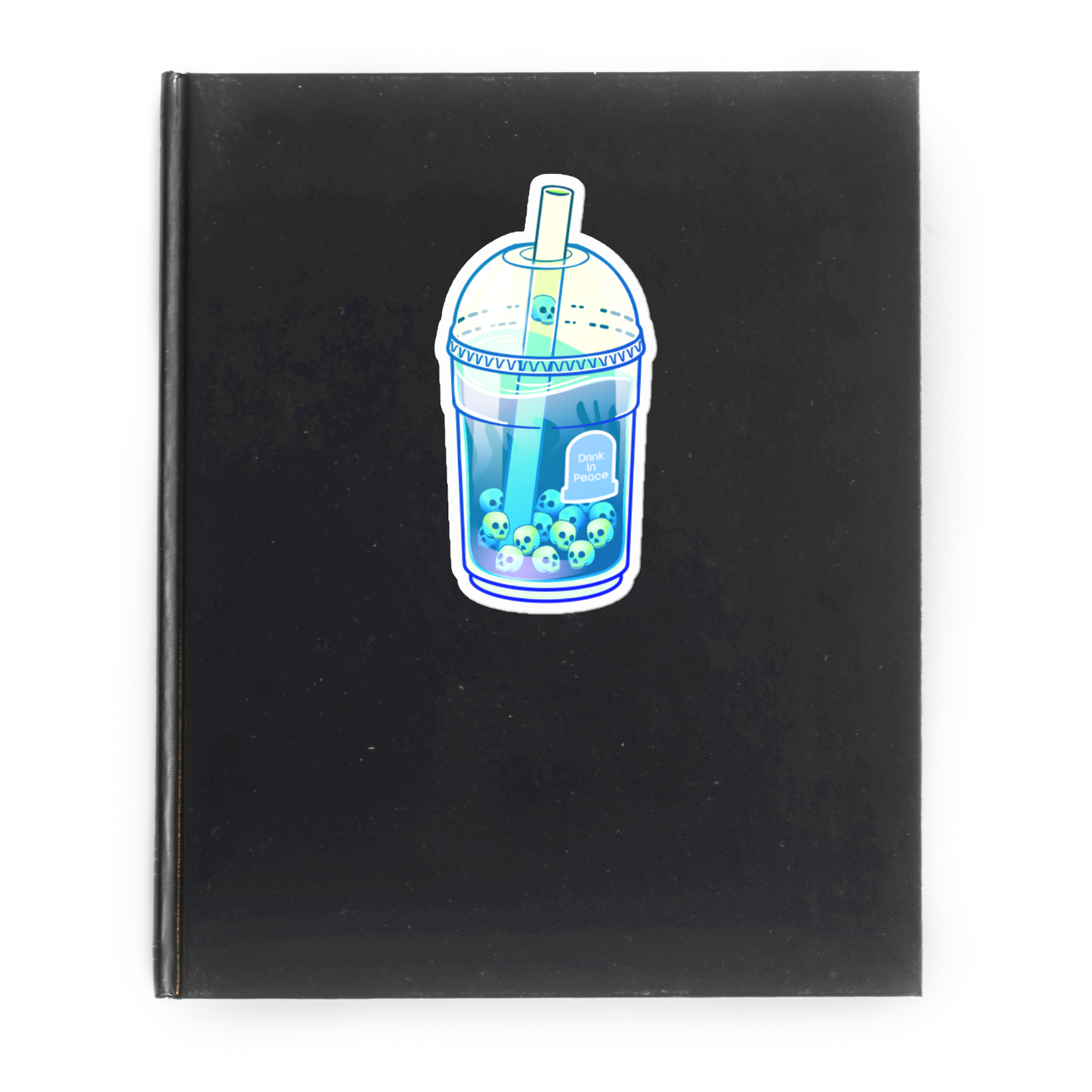 Skull Boba Vinyl Sticker