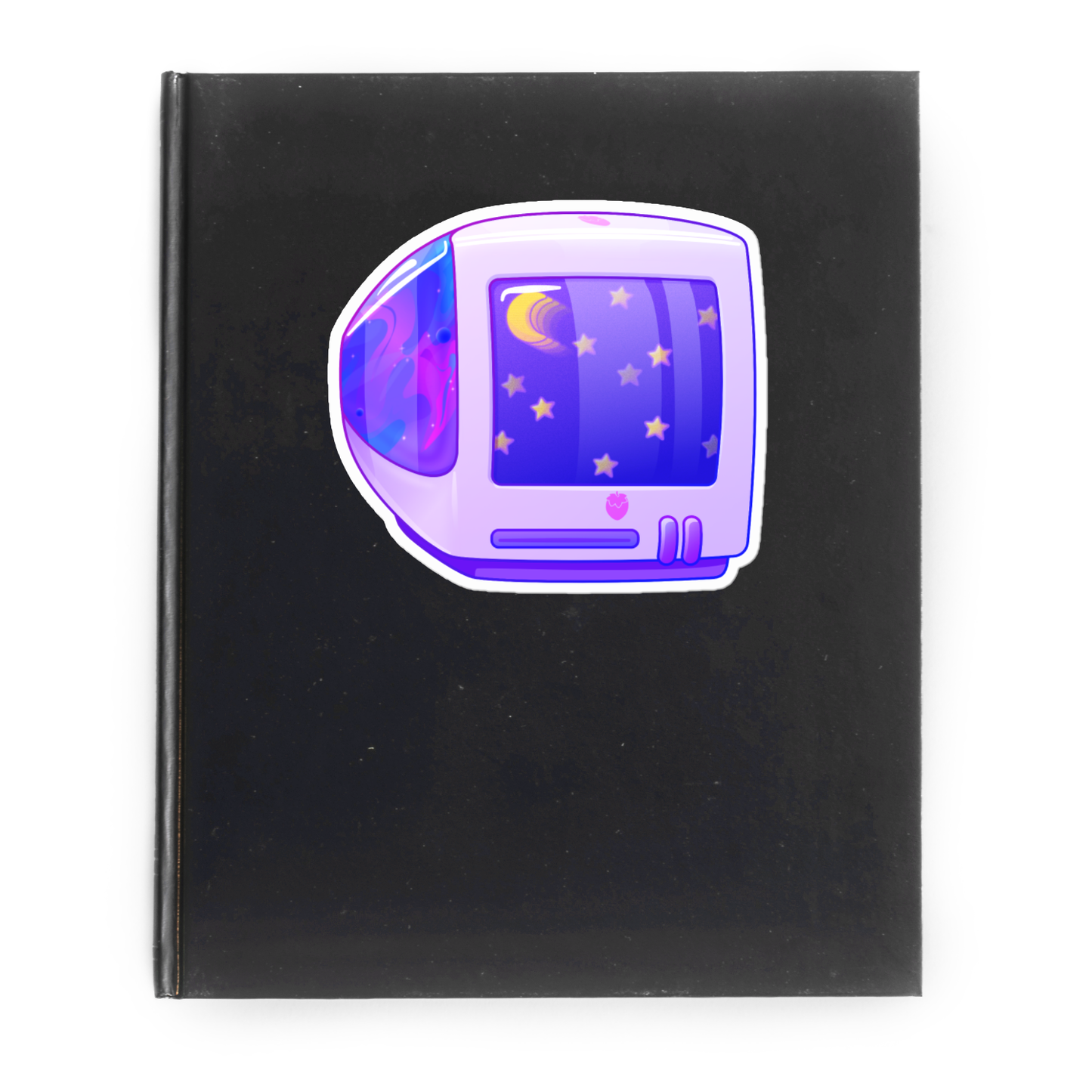 "Celestial iBerry" Y2K Computer-Inspired Vinyl Sticker