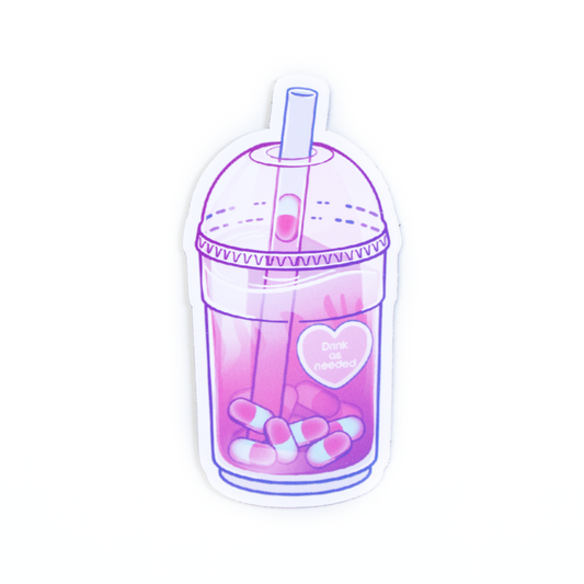 Pill Boba Fridge Magnet