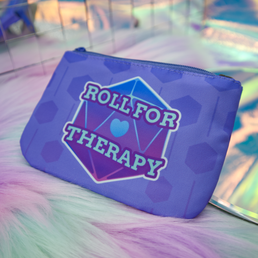 Roll for Therapy Coin and Trinket Purse