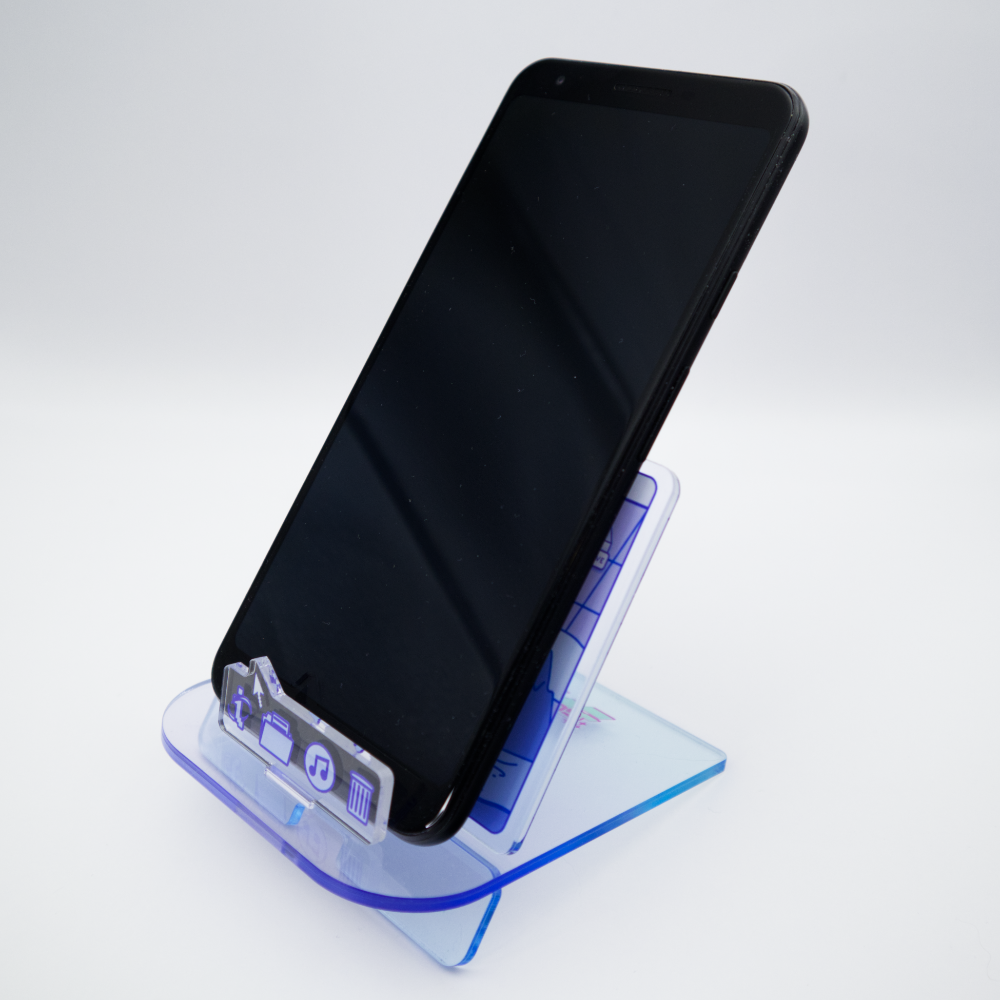 Vapor.OS Desktop Phone Holder Acrylic Standee