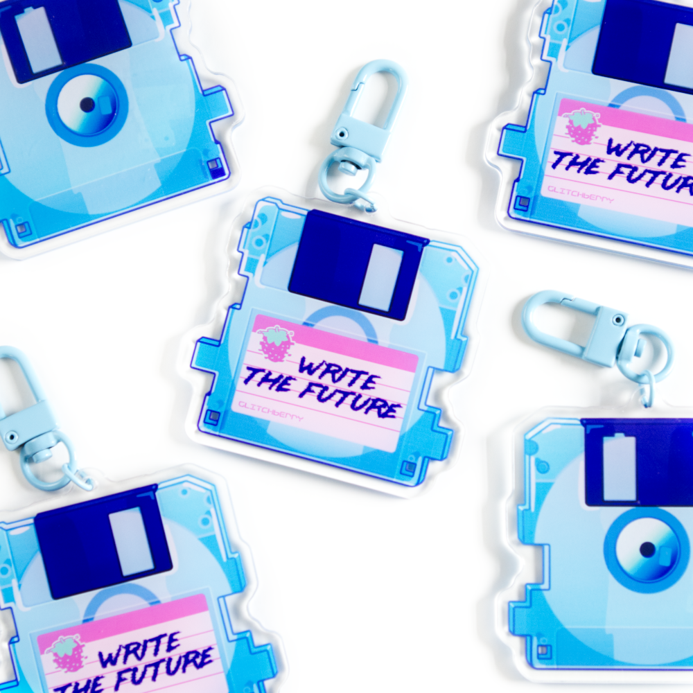 Write the Future Acrylic Keychain