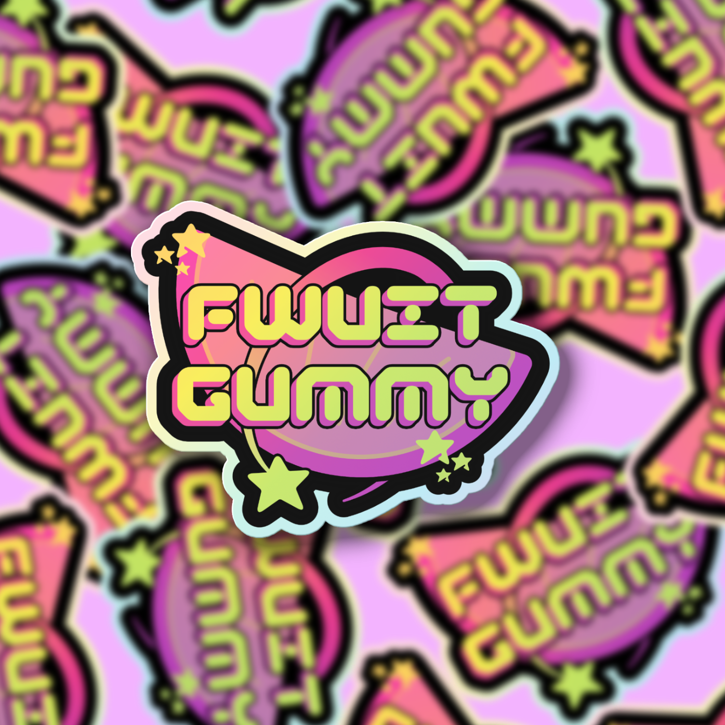 「Fwuit Gummy」 Holographic Sticker