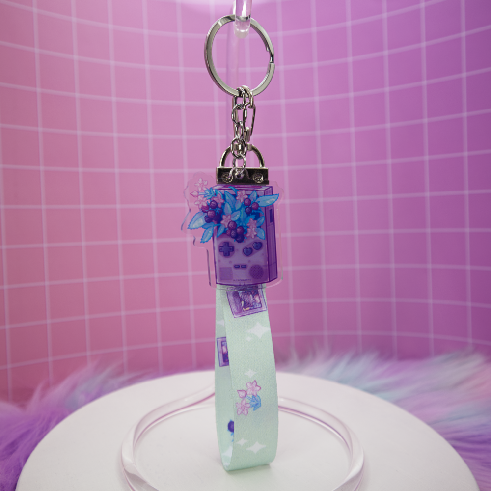 Raspberry Game Toy Wrist Keychain Lanyard