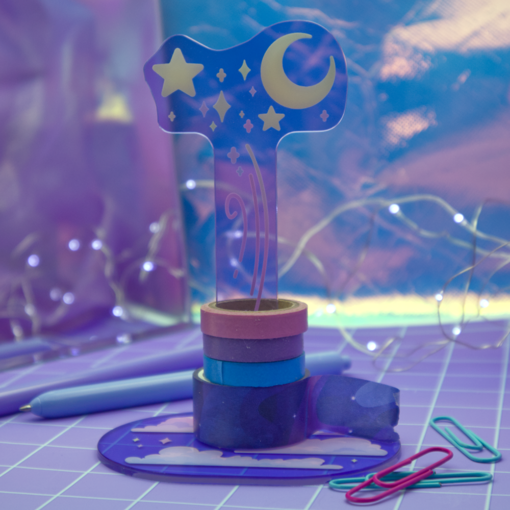 Starry Night Tower Acrylic Standee