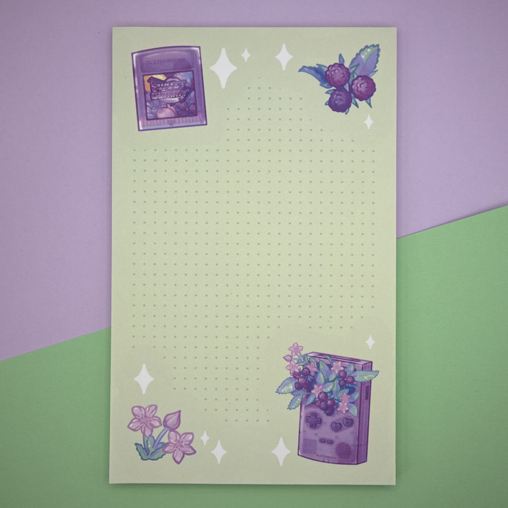 Raspberry Game Toy 5"x8" Notepad