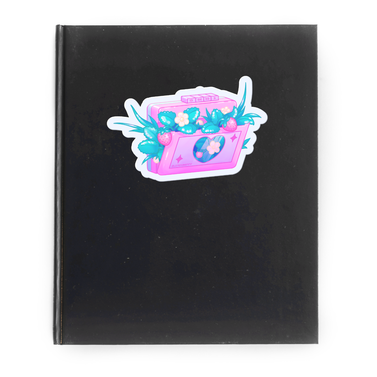 Strawberry Cassette Vinyl Sticker