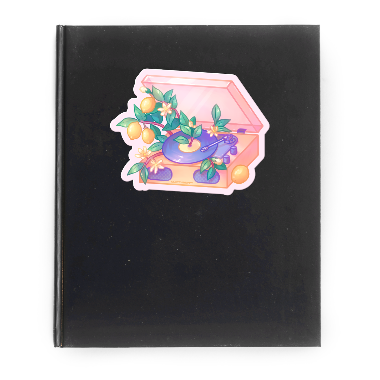 Lemon Record Player Vinyl Sticker
