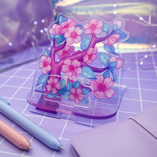Sakura Phone Holder Acrylic Standee