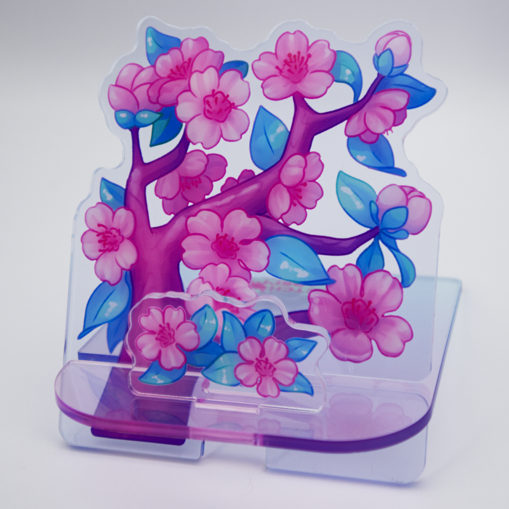 Sakura Phone Holder Acrylic Standee