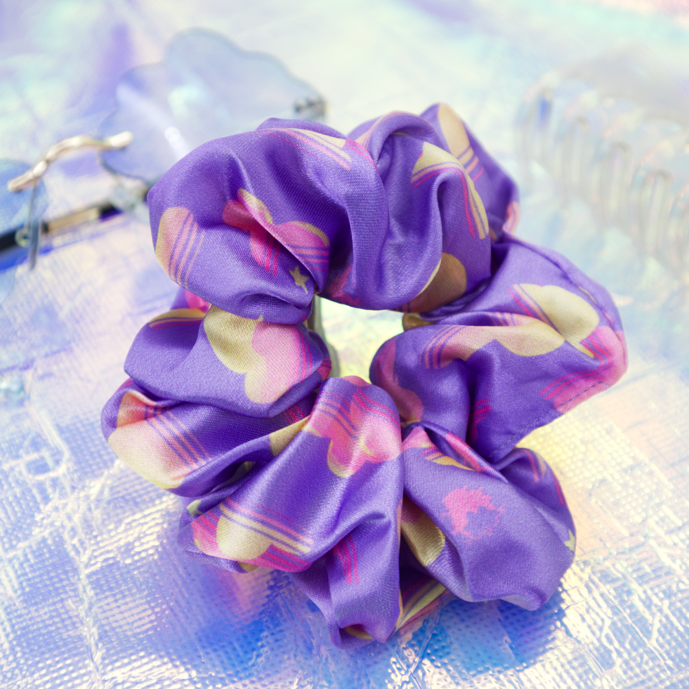 Sweet Skies Satin Scrunchie