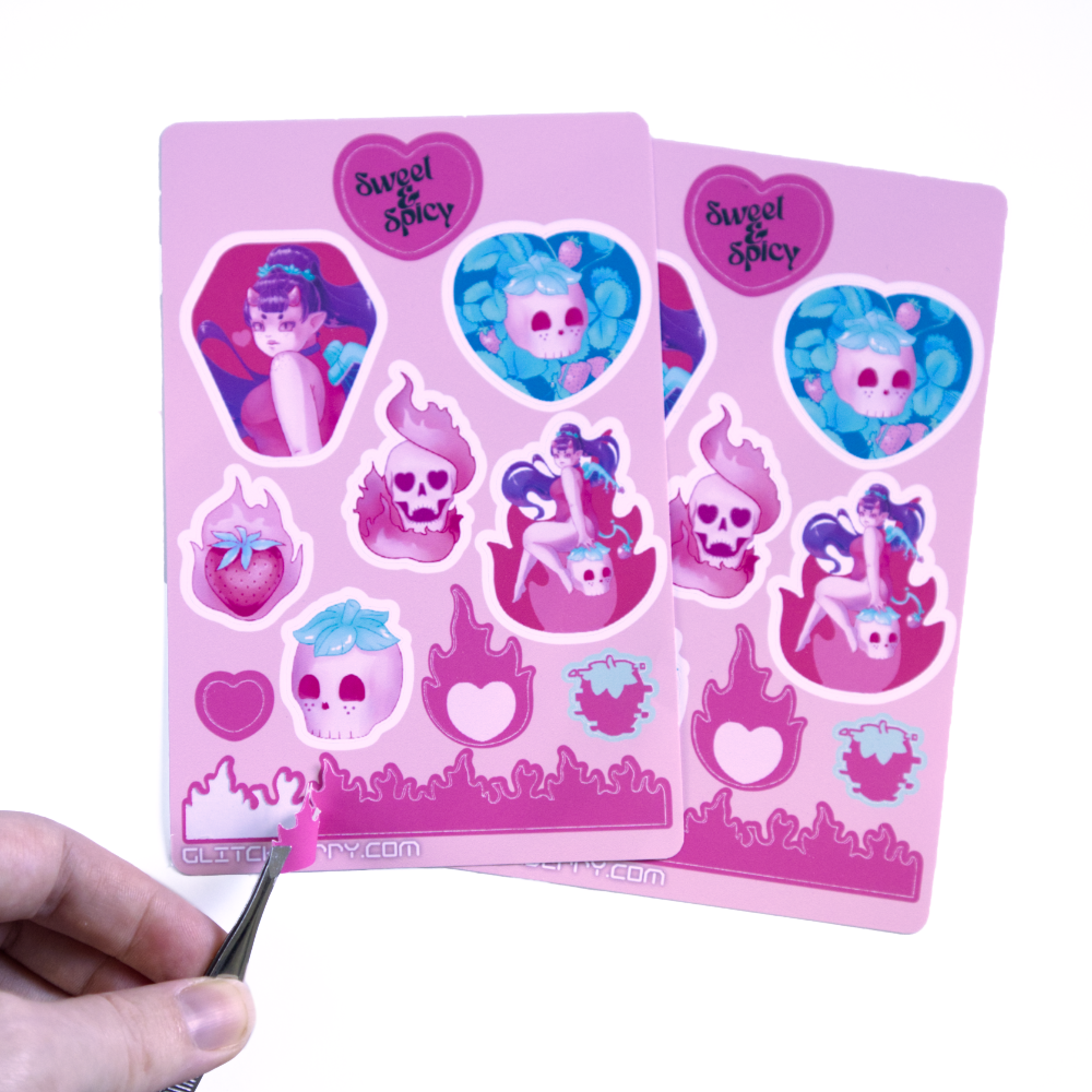 Sweet and Spicy Sticker Sheet