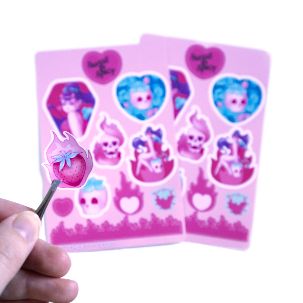 Sweet and Spicy Sticker Sheet