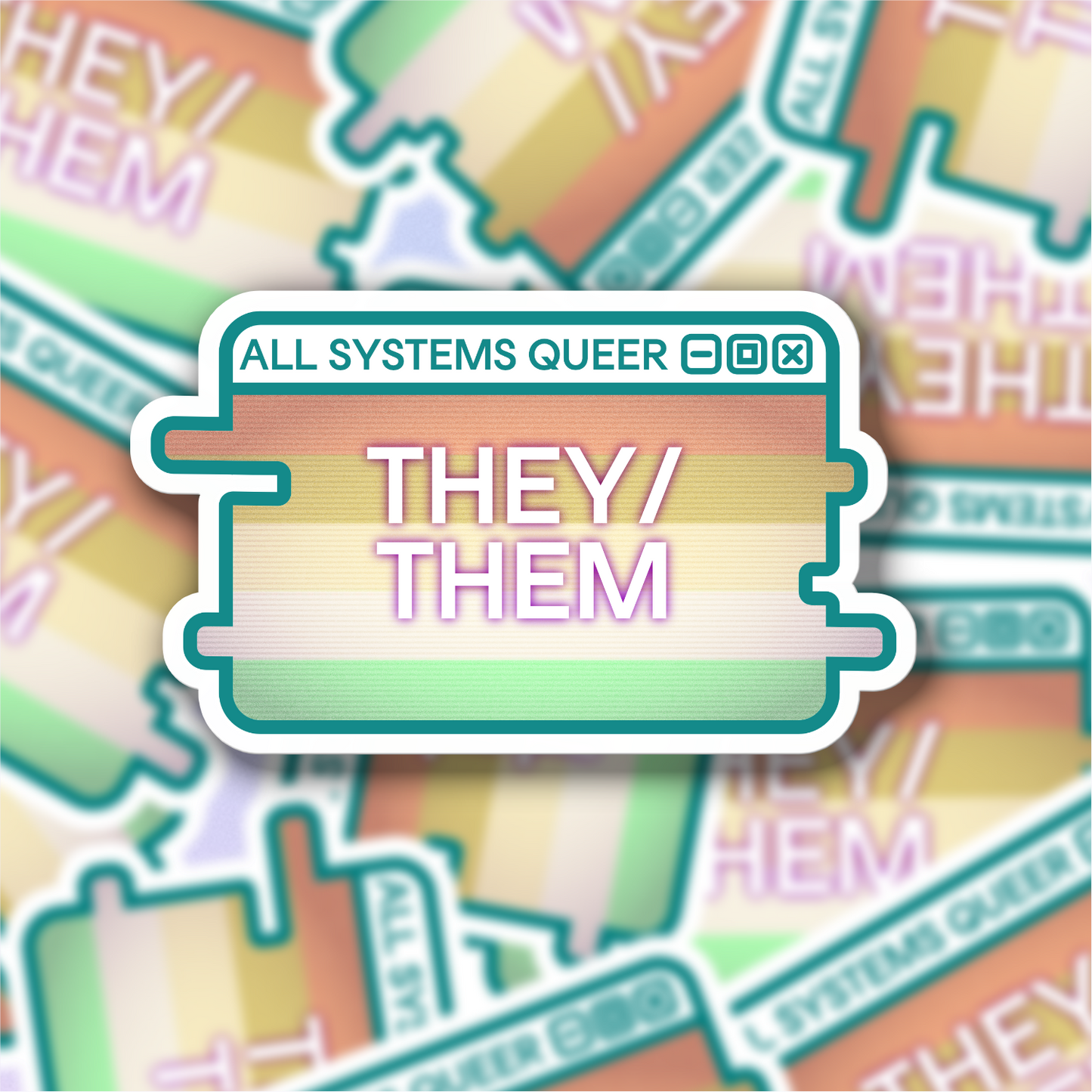Build-Your-Own Pride System Message Sticker