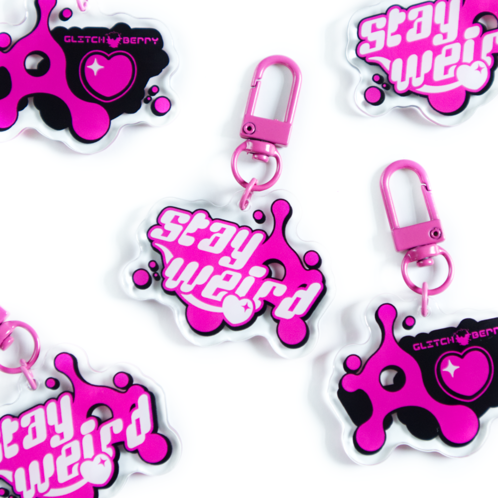 Stay Weird Acrylic Keychain