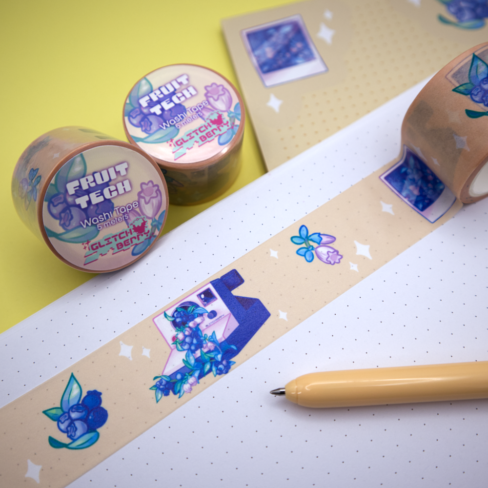 Blueberry Camera Washi Tape