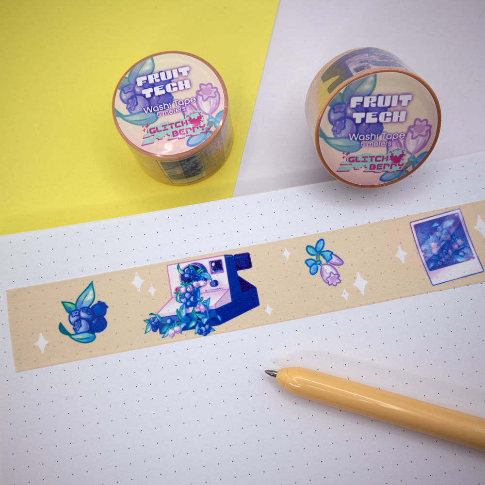 Blueberry Camera Washi Tape
