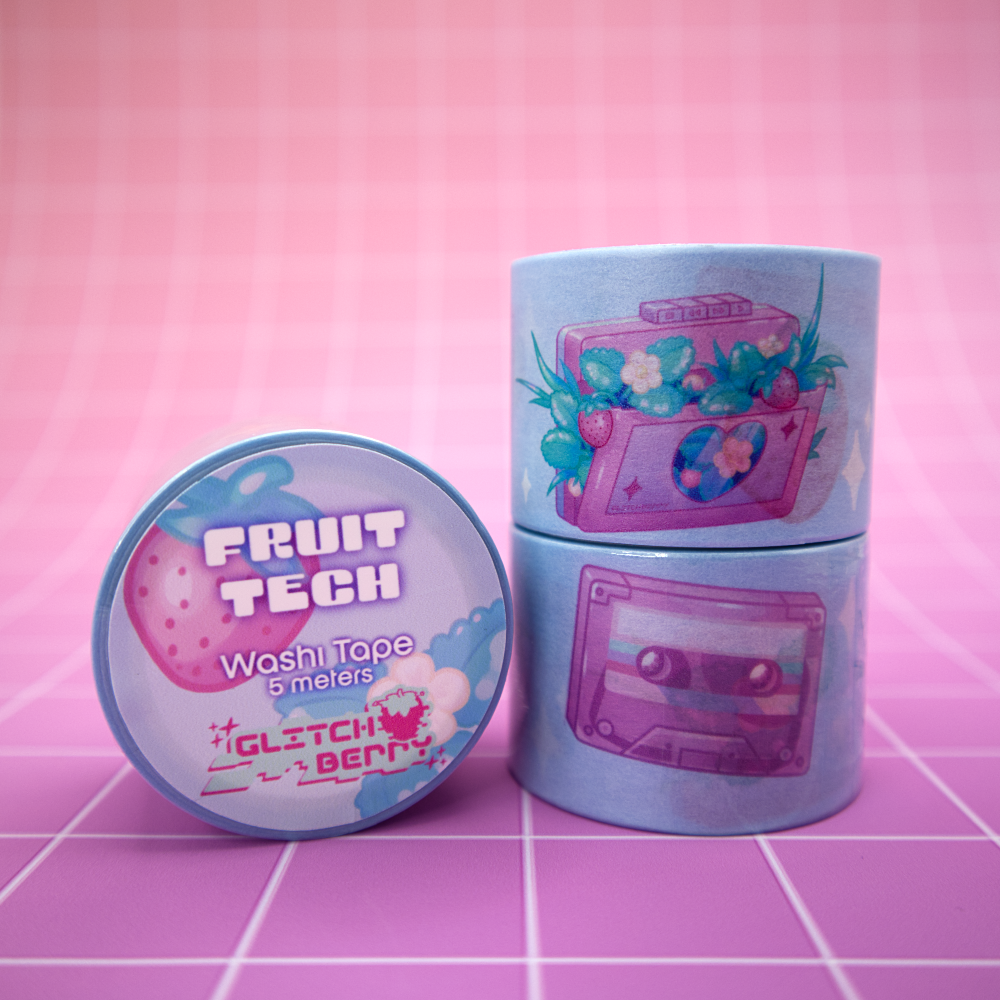 Strawberry Cassette Washi Tape
