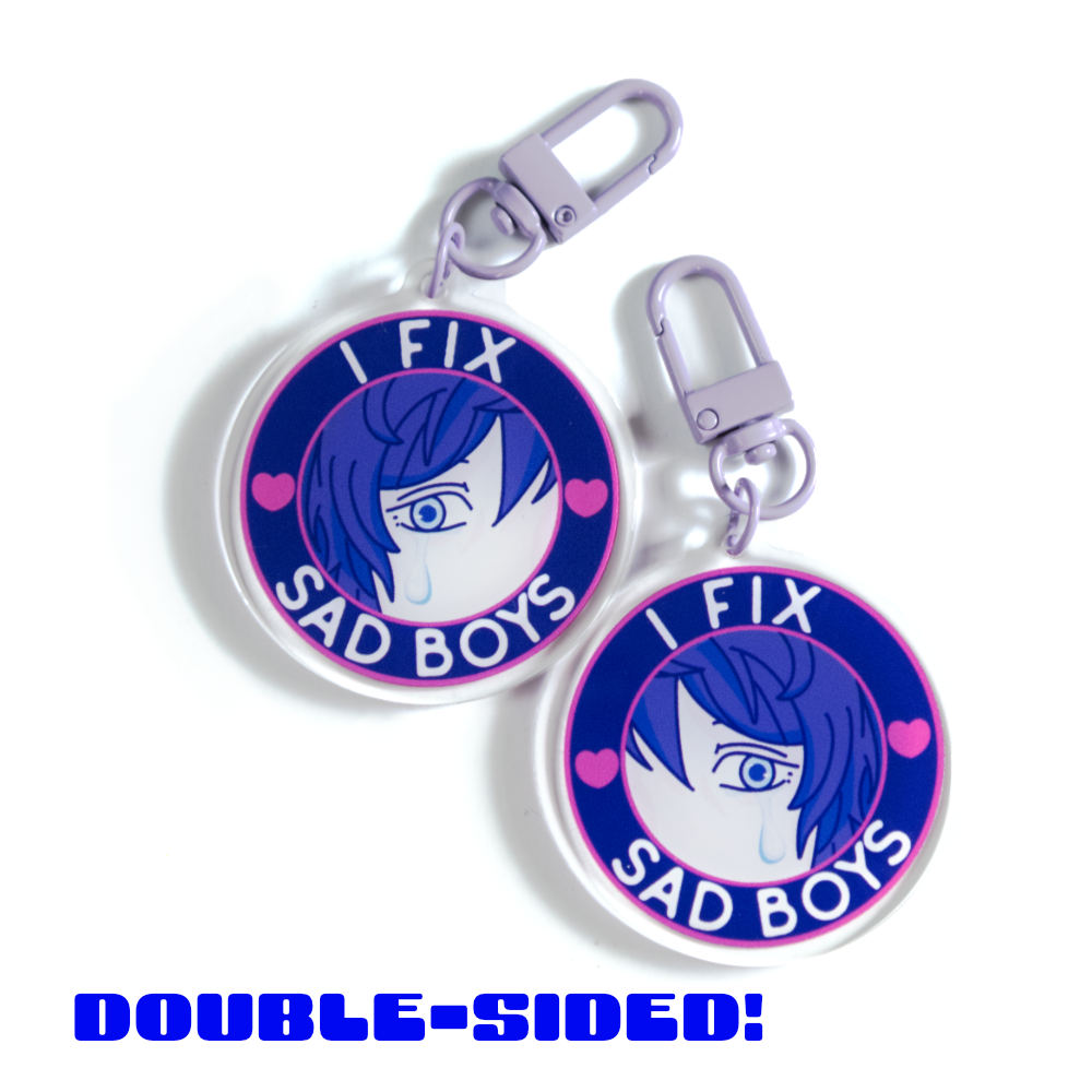 「I Fix Sad Boys」 Acrylic Keychain