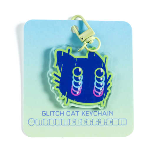 「Glitch Kitty」 Acrylic Keychain