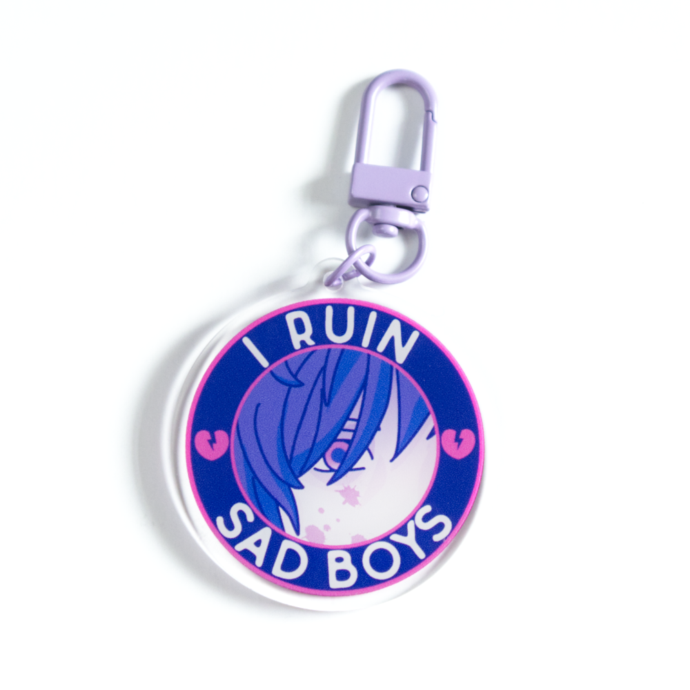 「I Ruin Sad Boys」 Acrylic Keychain