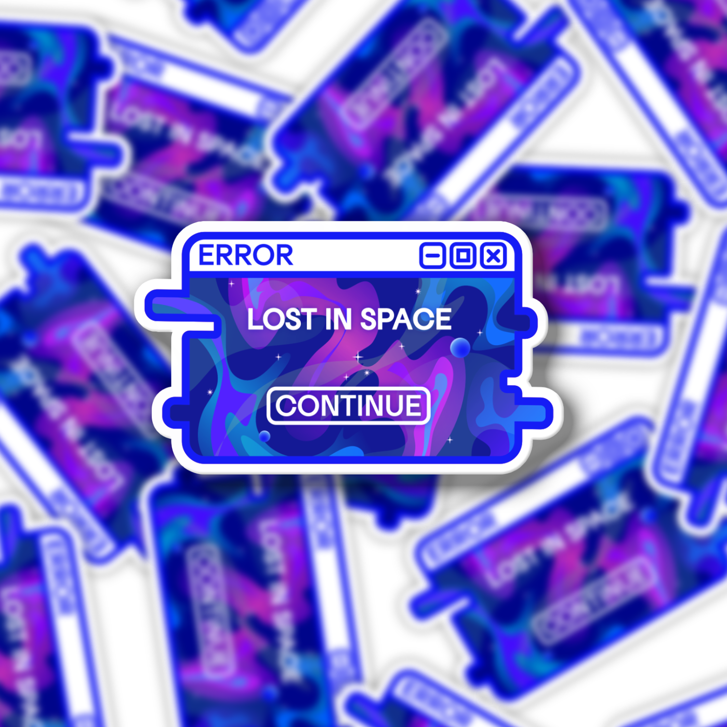 "Lost in Space" System Message Sticker