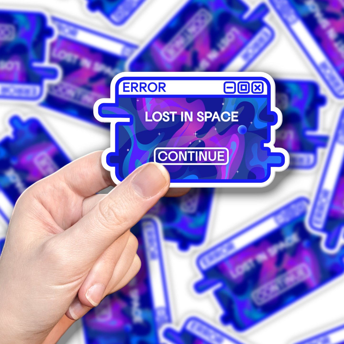 "Lost in Space" System Message Sticker