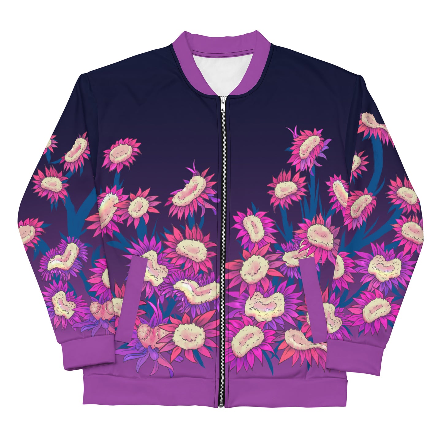 Fasciation Bomber Jacket - Pink