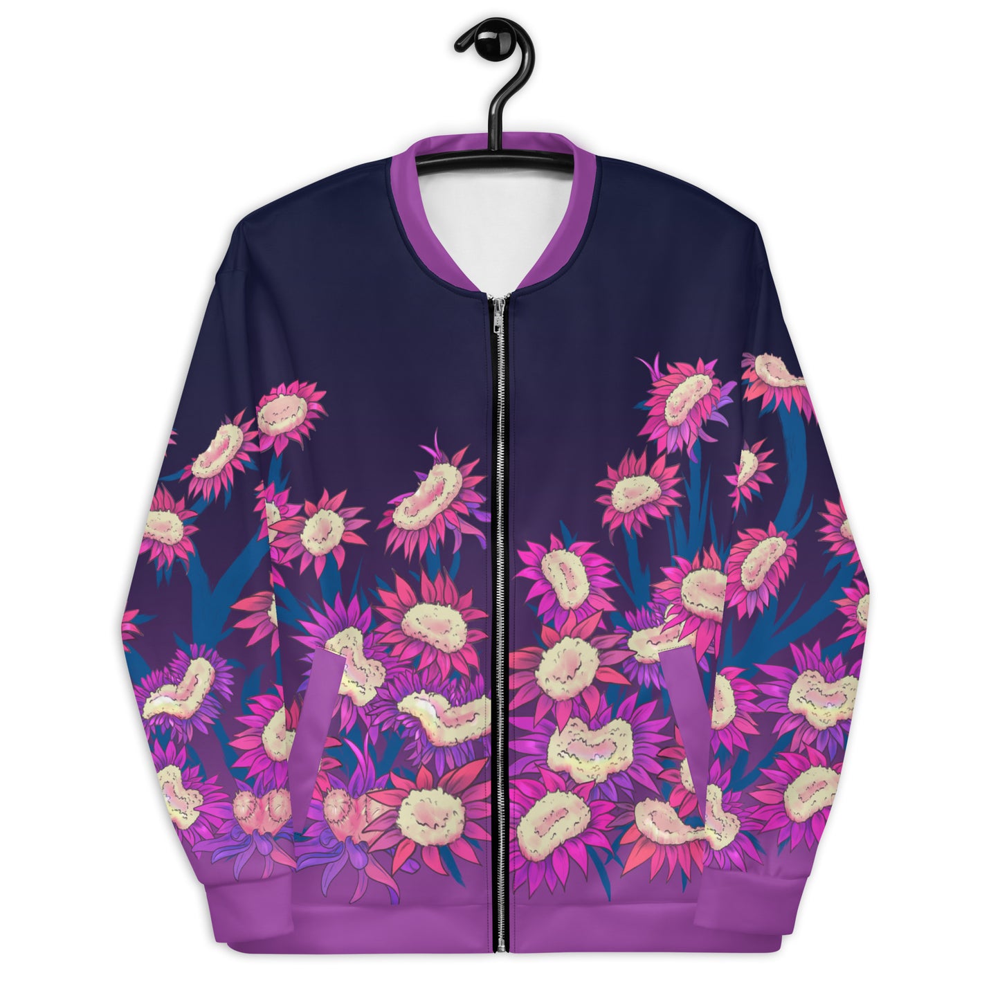 Fasciation Bomber Jacket - Pink