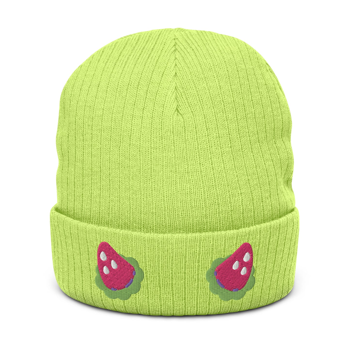Strawberry Horns Knit Beanie