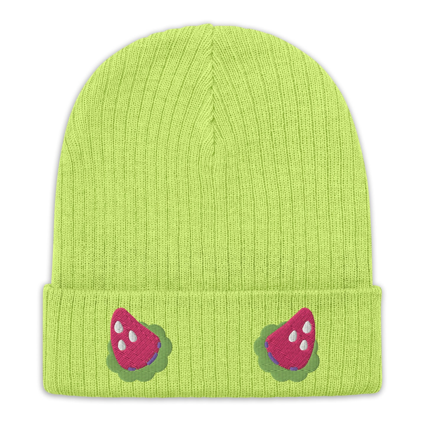 Strawberry Horns Knit Beanie