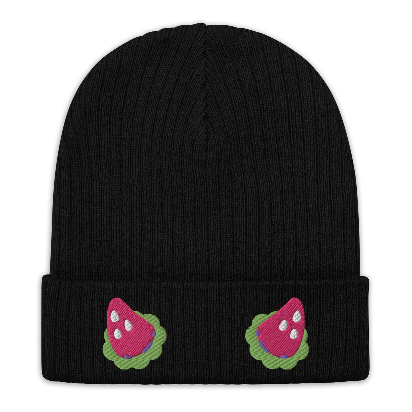 Strawberry Horns Knit Beanie