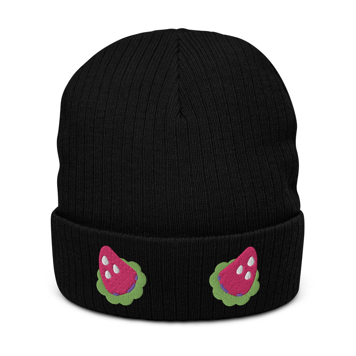 Strawberry Horns Knit Beanie