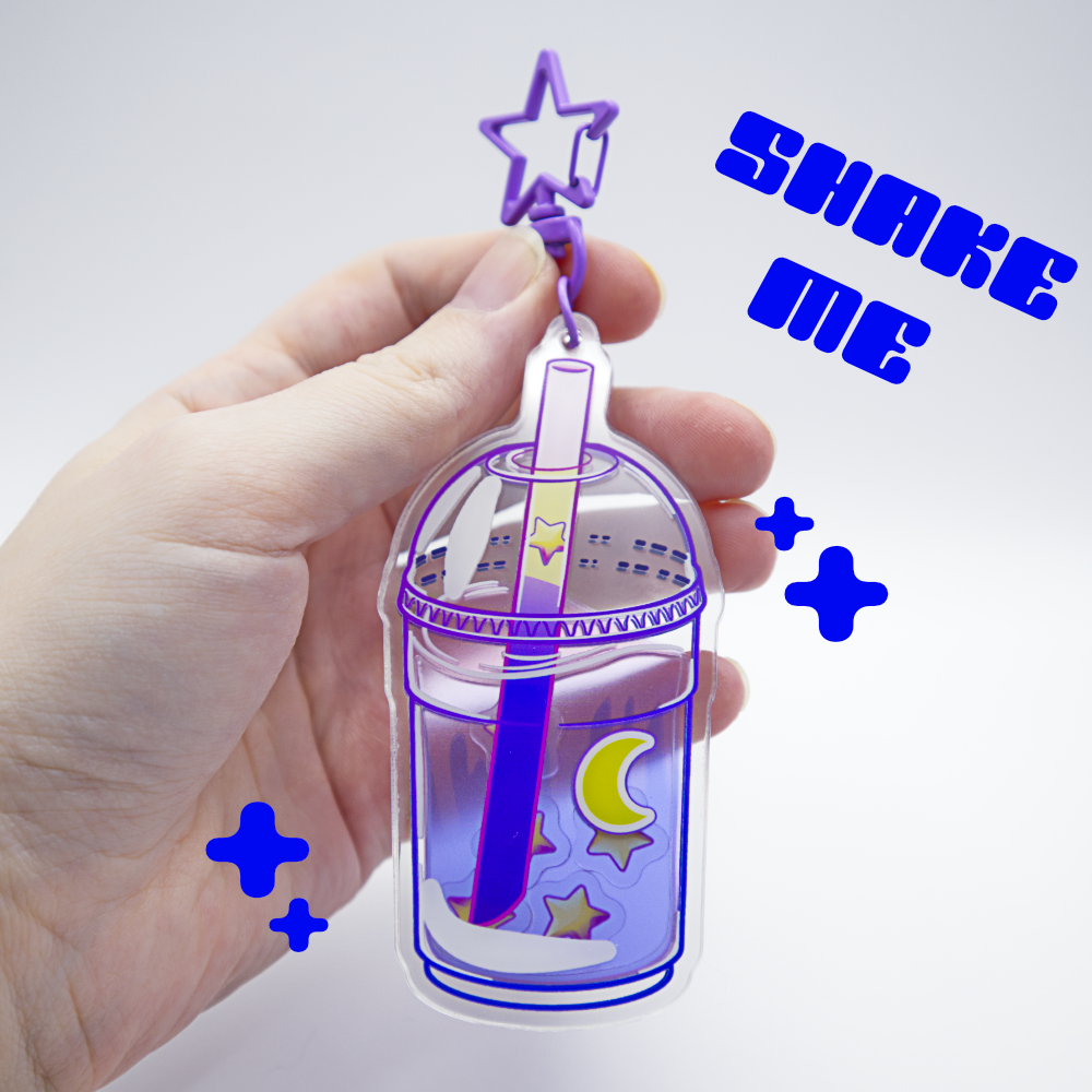 Star Boba Shaker Acrylic Keychain