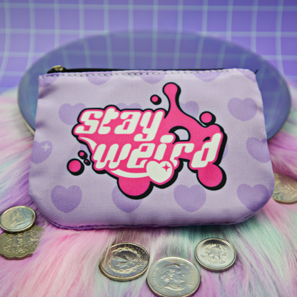 Stay Weird Coin and Trinket Purse