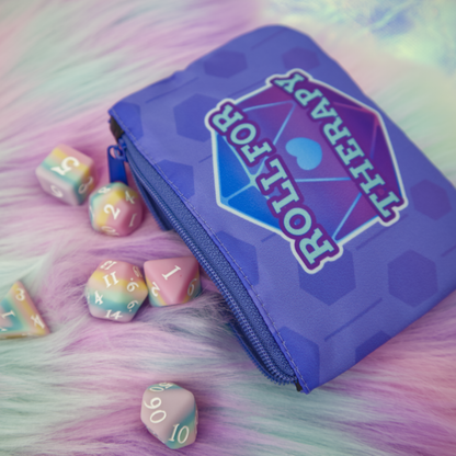 Roll for Therapy Coin and Trinket Purse