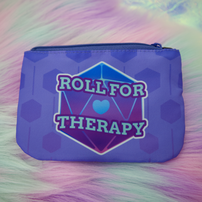 Roll for Therapy Coin and Trinket Purse