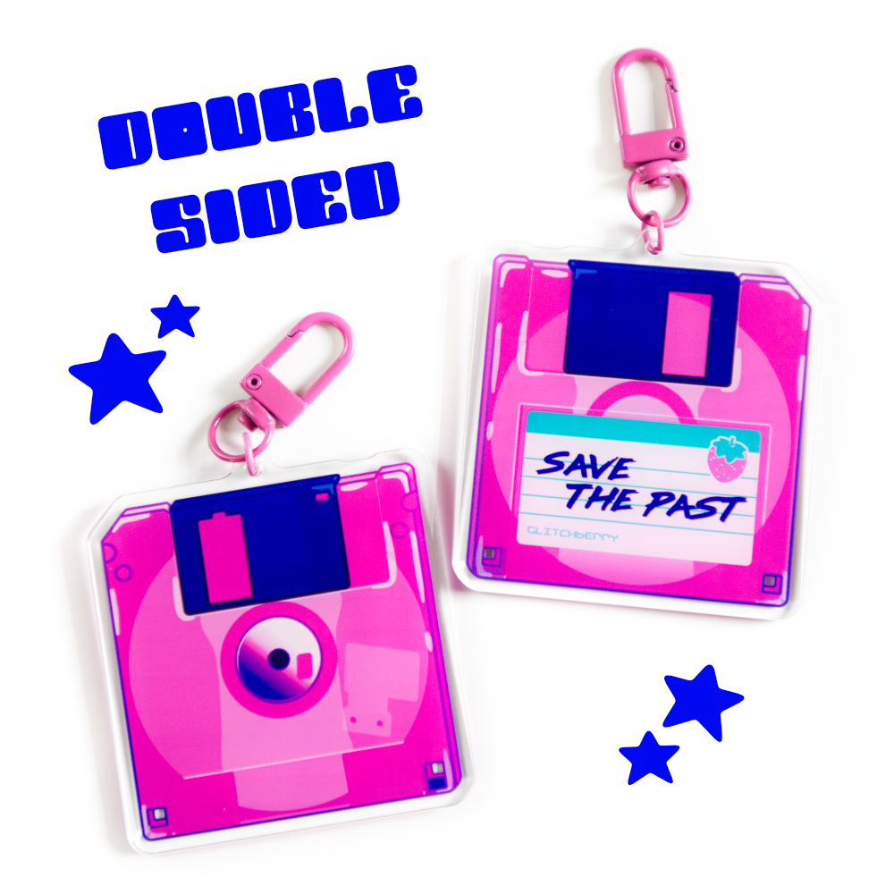 Save the Past Acrylic Keychain