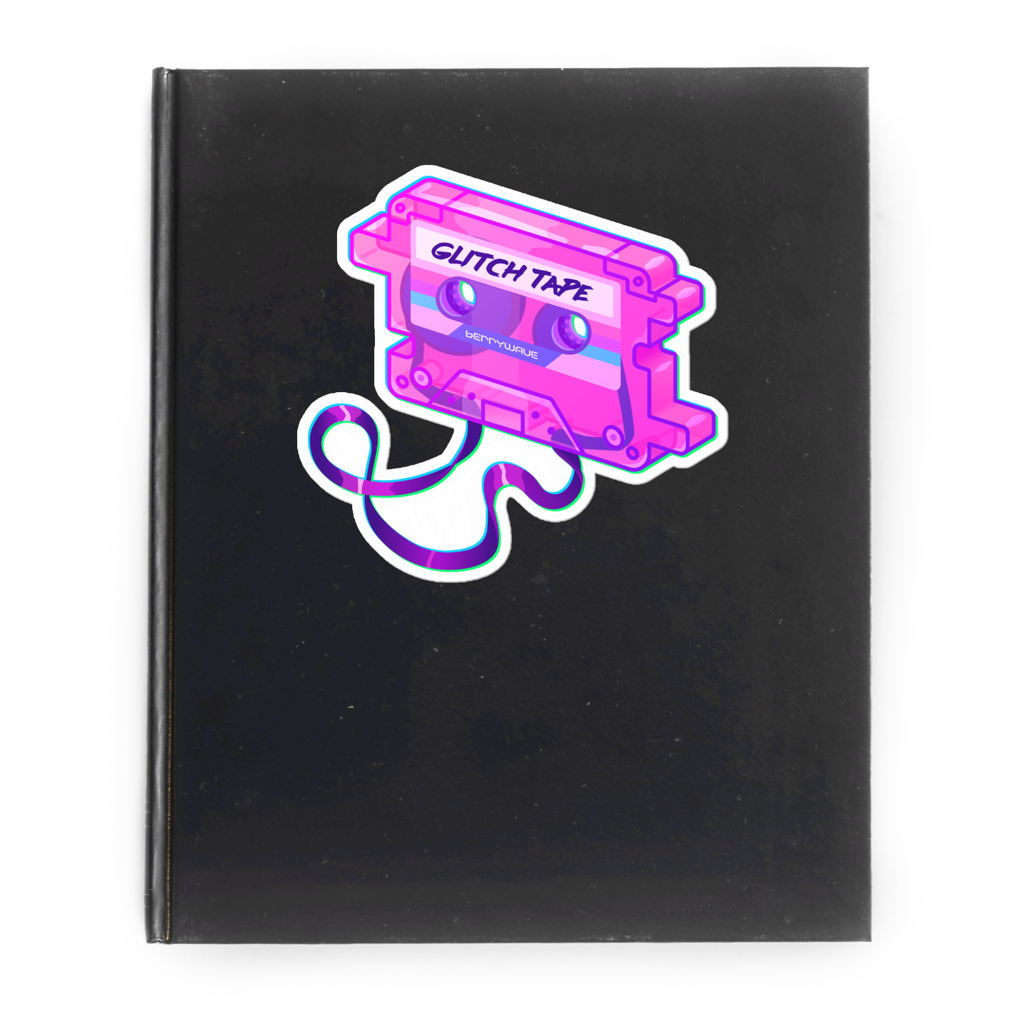Pink "GlitchTape" Vinyl Sticker