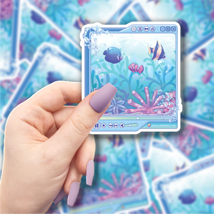 Aqua Ambiance Vinyl Sticker