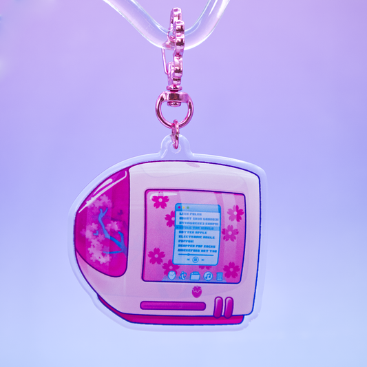 Sakura "iBerry" Computer Acrylic Keychain