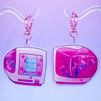 Sakura "iBerry" Computer Acrylic Keychain