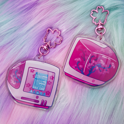 Sakura "iBerry" Computer Acrylic Keychain