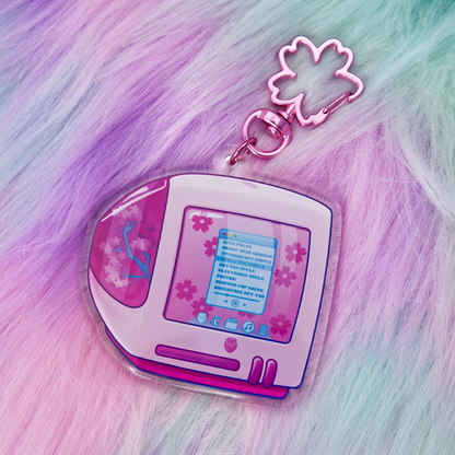 Sakura "iBerry" Computer Acrylic Keychain
