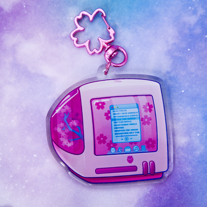 Sakura "iBerry" Computer Acrylic Keychain