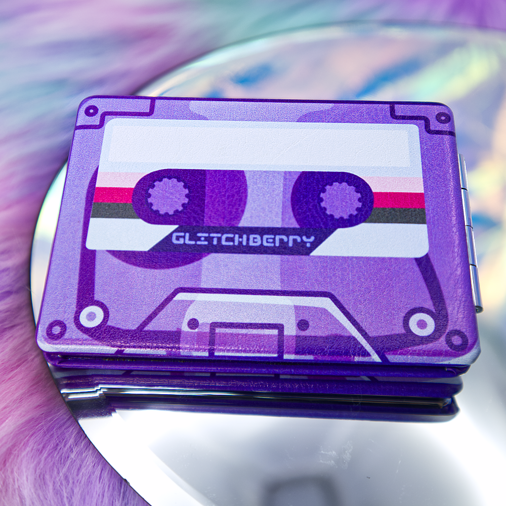 Mixtape Compact Mirror-Accessories-GlitchBerry