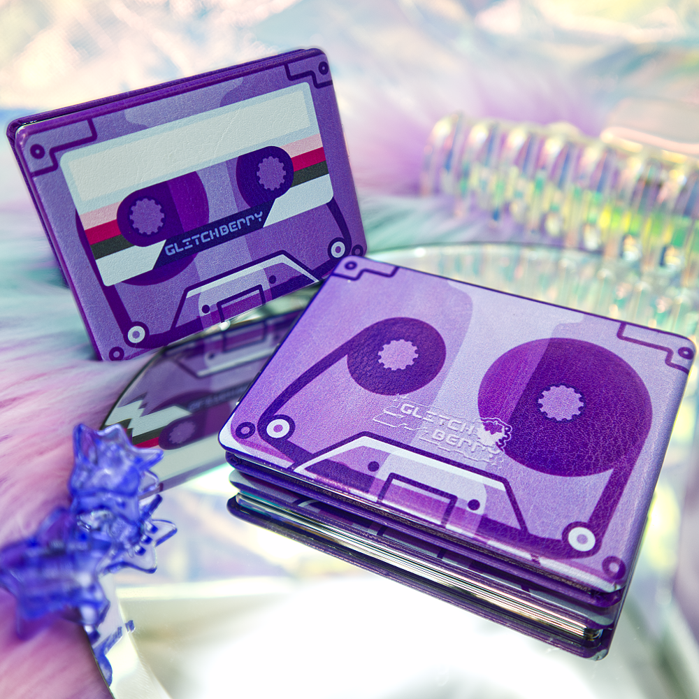Mixtape Compact Mirror-Accessories-GlitchBerry