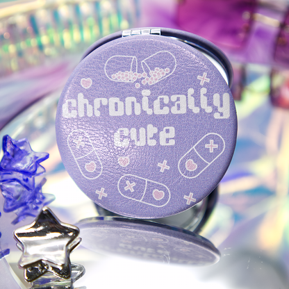 Chronically Cute Compact Mirror-Accessories-GlitchBerry