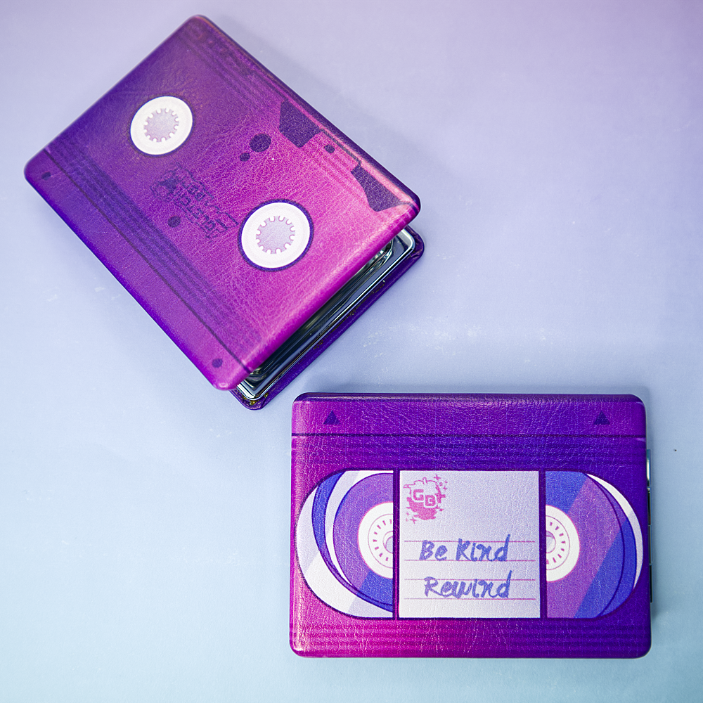 Be Kind Rewind VHS Compact Mirror-Accessories-GlitchBerry